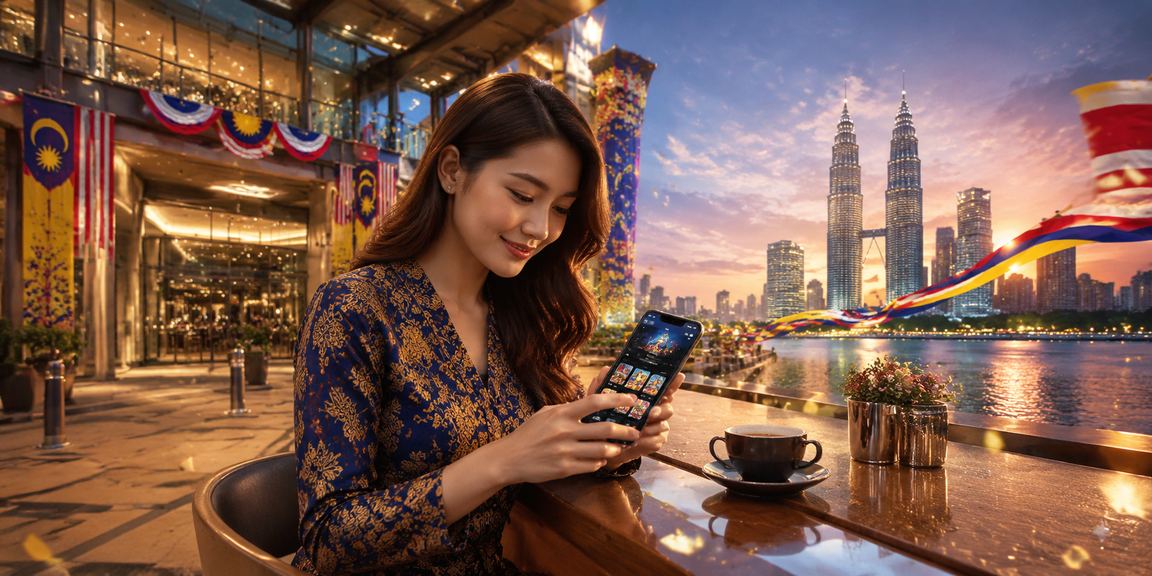 Pengguna p0500 mengakses platform kasino dalam talian melalui telefon pintar di Kuala Lumpur